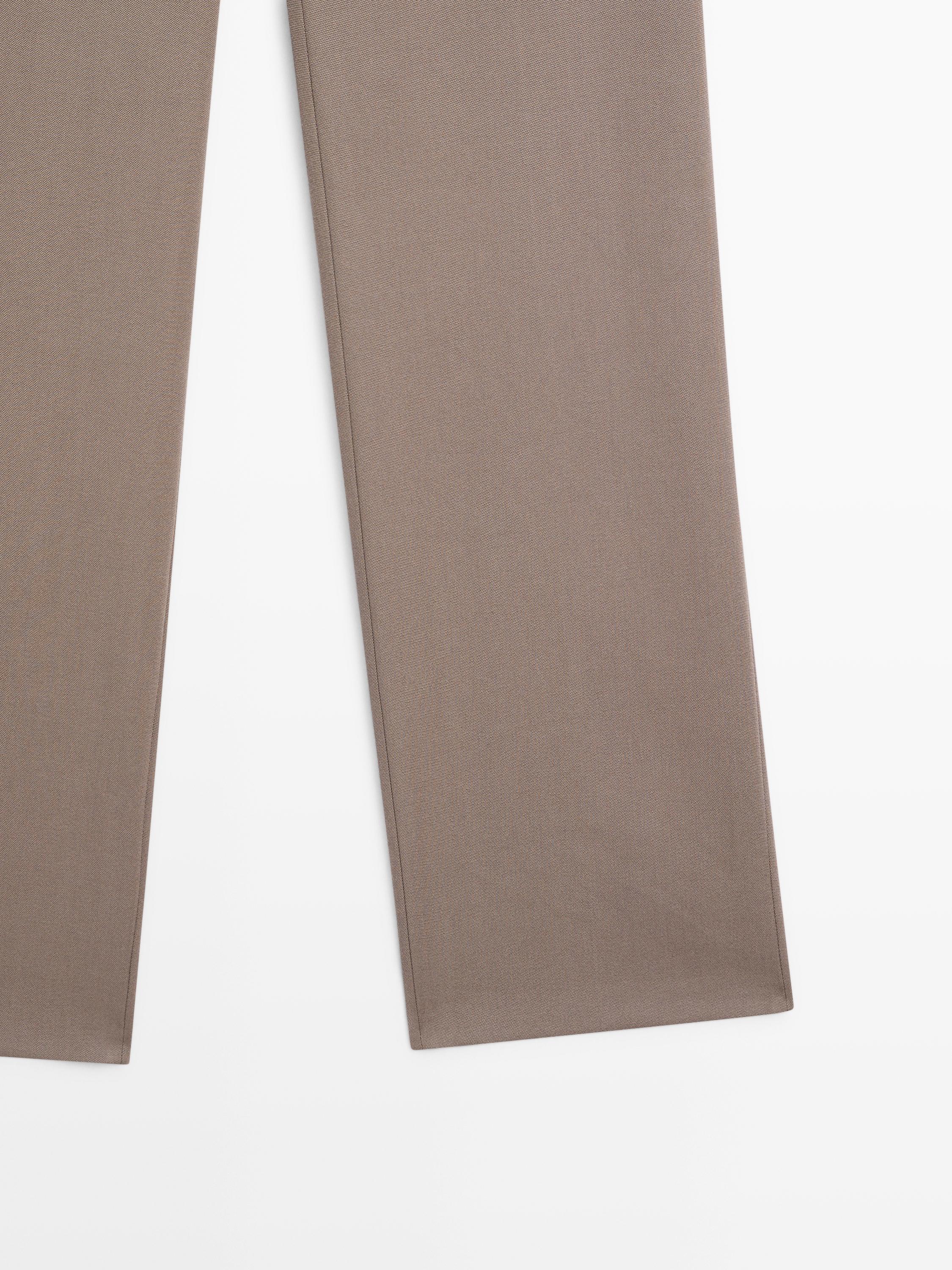 100% wool tailored fit trousers - LIMITED